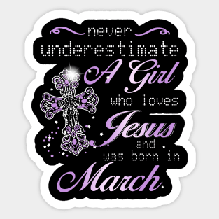 March Girl Sticker